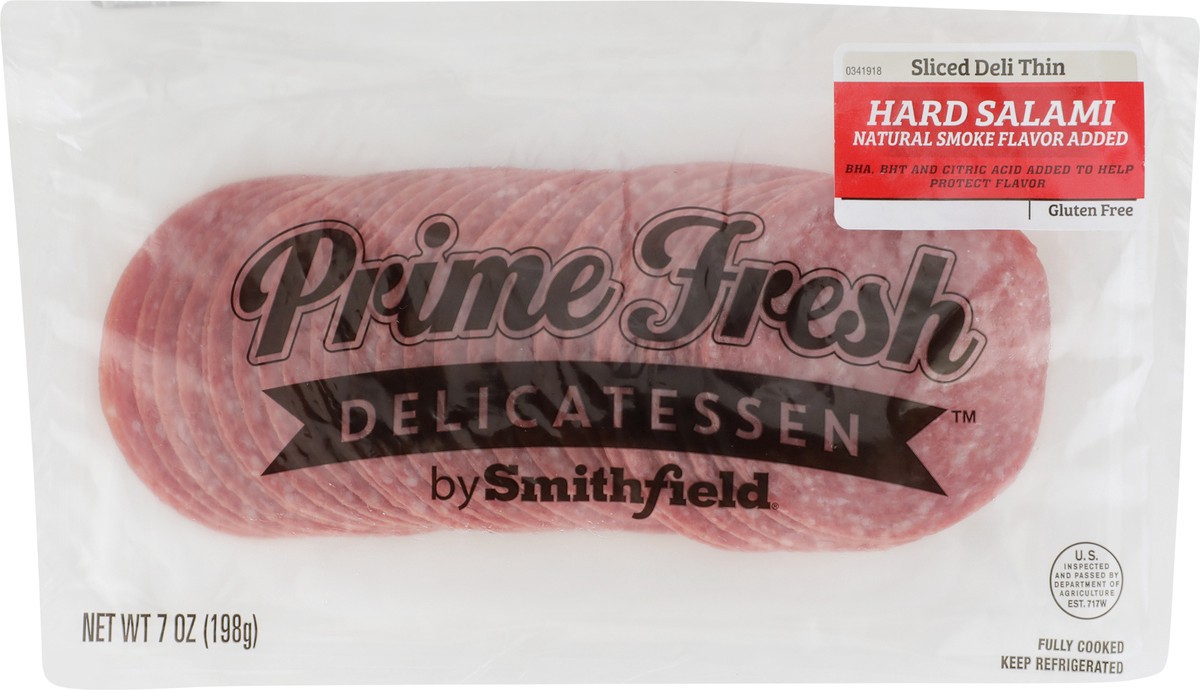 slide 8 of 9, Prime Fresh Sliced Deli Thin Hard Salami 7 oz, 7 oz