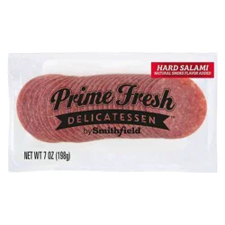 Prime Fresh Delicatessen Smithfield Delicatessen Sliced Deli Thin Hard Salami, 7 oz