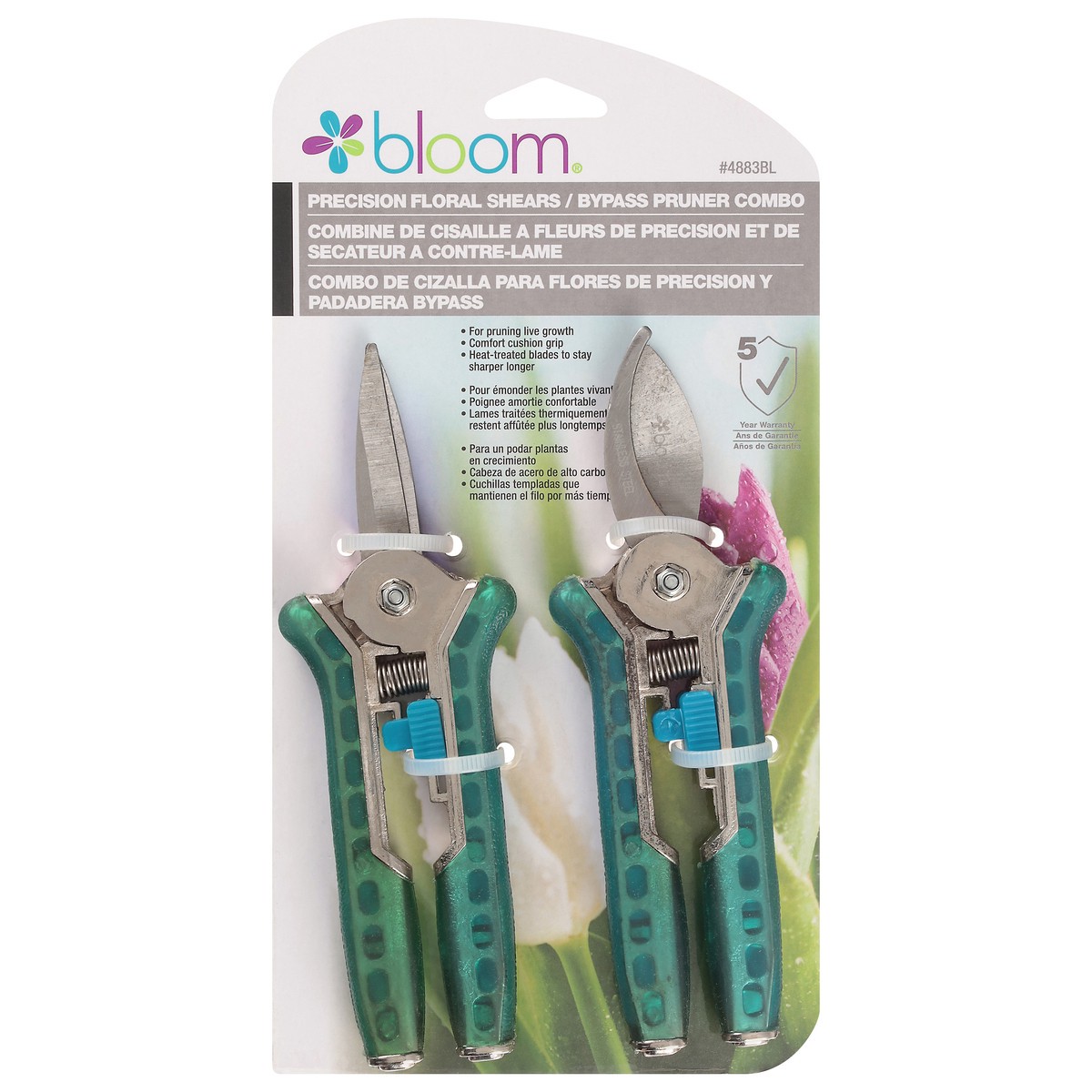 slide 11 of 11, Bloom Precision Floral Shears / Bypass Pruner Combo 1 ea, 1 ct
