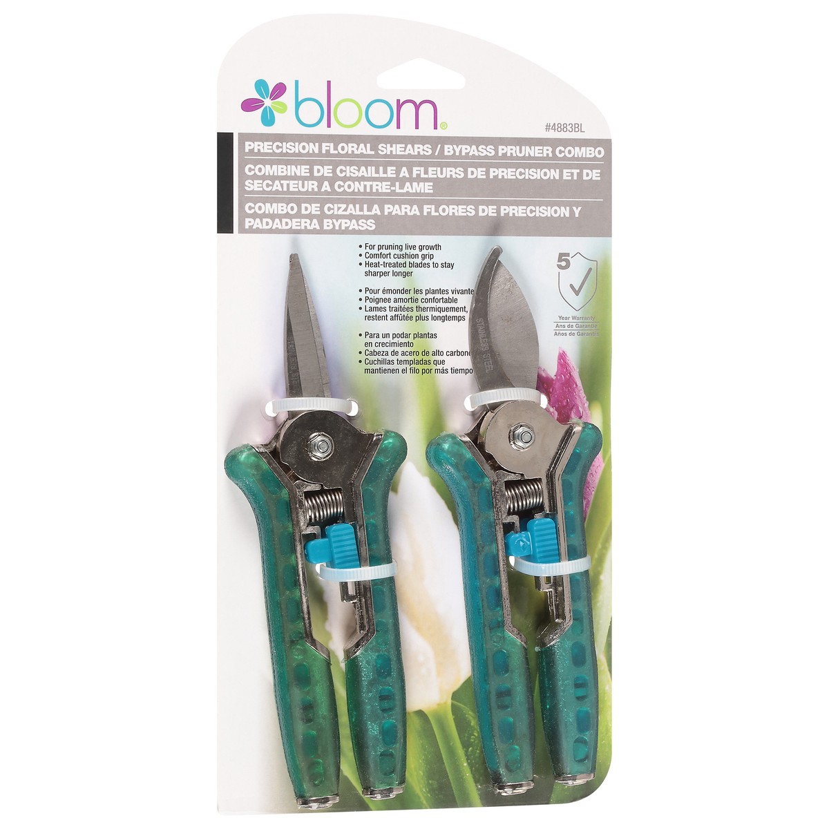 slide 6 of 11, Bloom Precision Floral Shears / Bypass Pruner Combo 1 ea, 1 ct