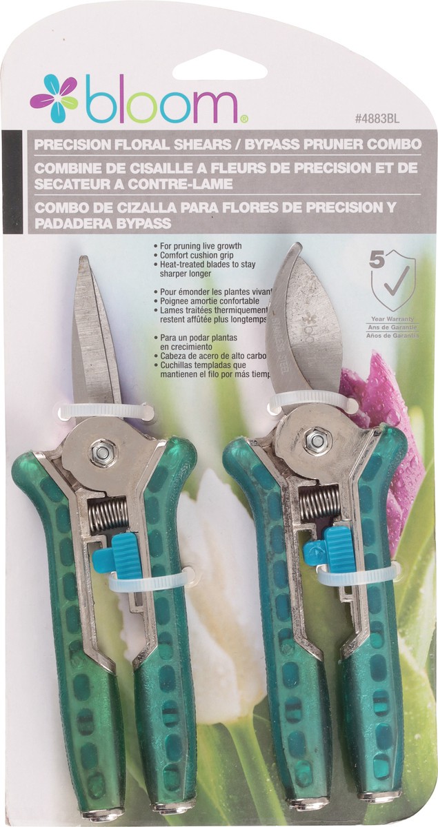 slide 2 of 11, Bloom Precision Floral Shears / Bypass Pruner Combo 1 ea, 1 ct
