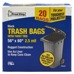 Contractor Trash Bags for Wheeled Cans