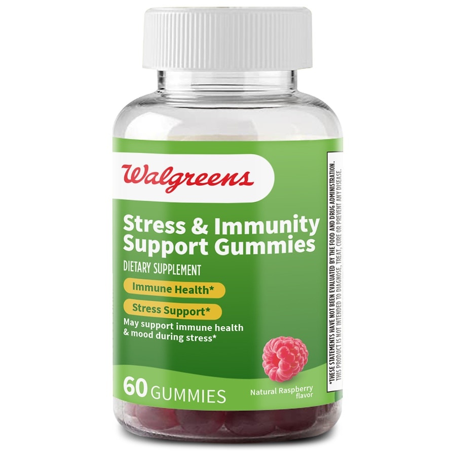 slide 1 of 1, Walgreens Finest Nutrition Stress Immunity Support Gummies, 60 ct