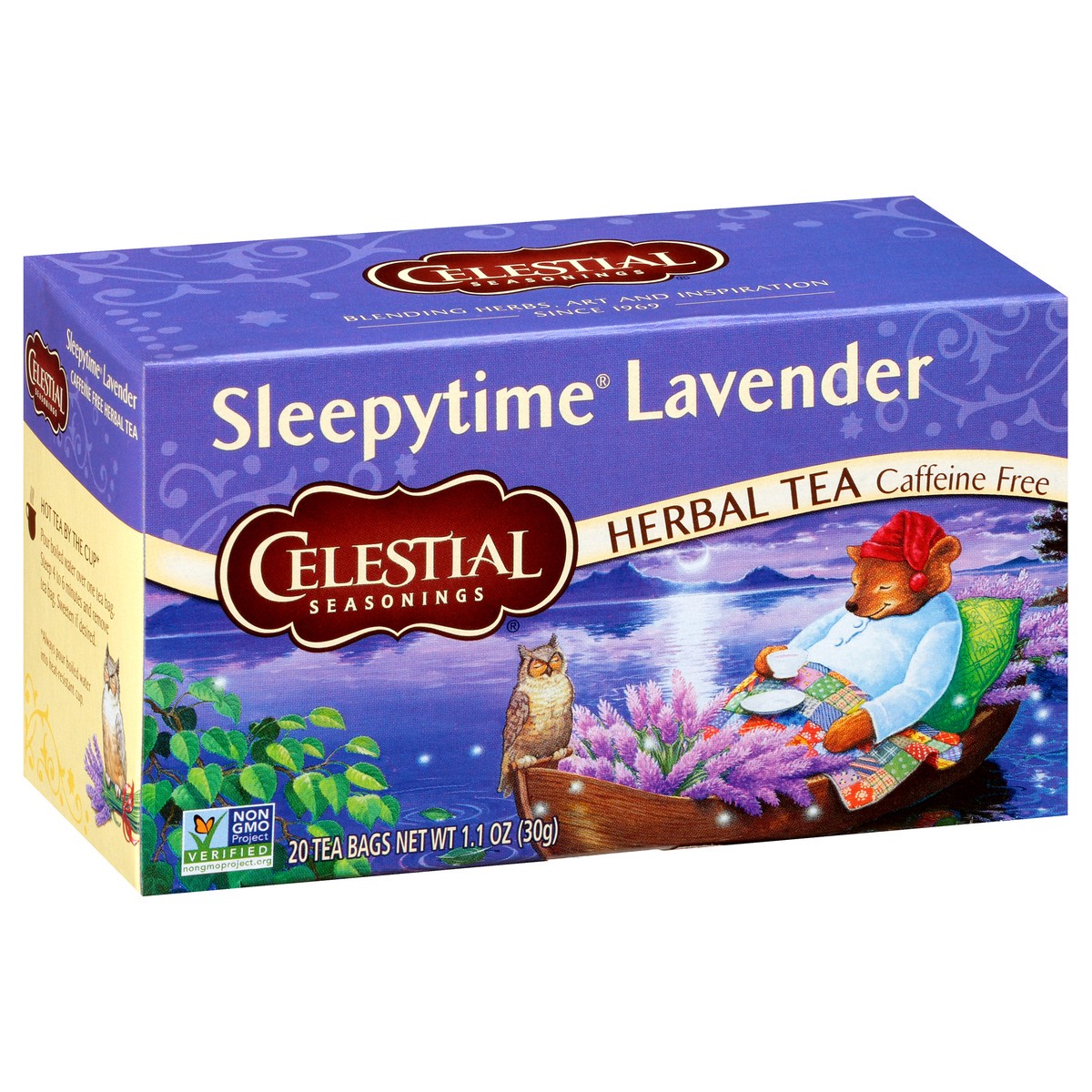 slide 2 of 10, Celestial Seasonings Sleepytime Lavendar Herbal Tea - 10 ct, 10 ct