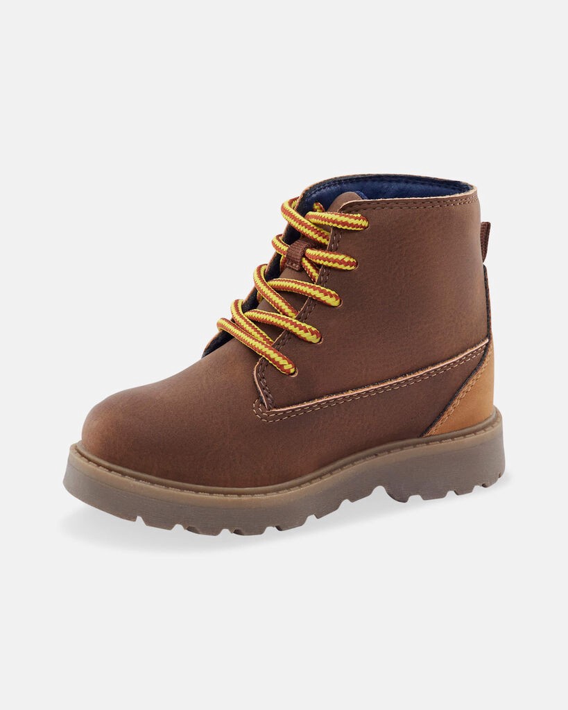 slide 6 of 6, Oshkosh Toddler Boy Fashion Boots - Brown Brown 11, 1 ct