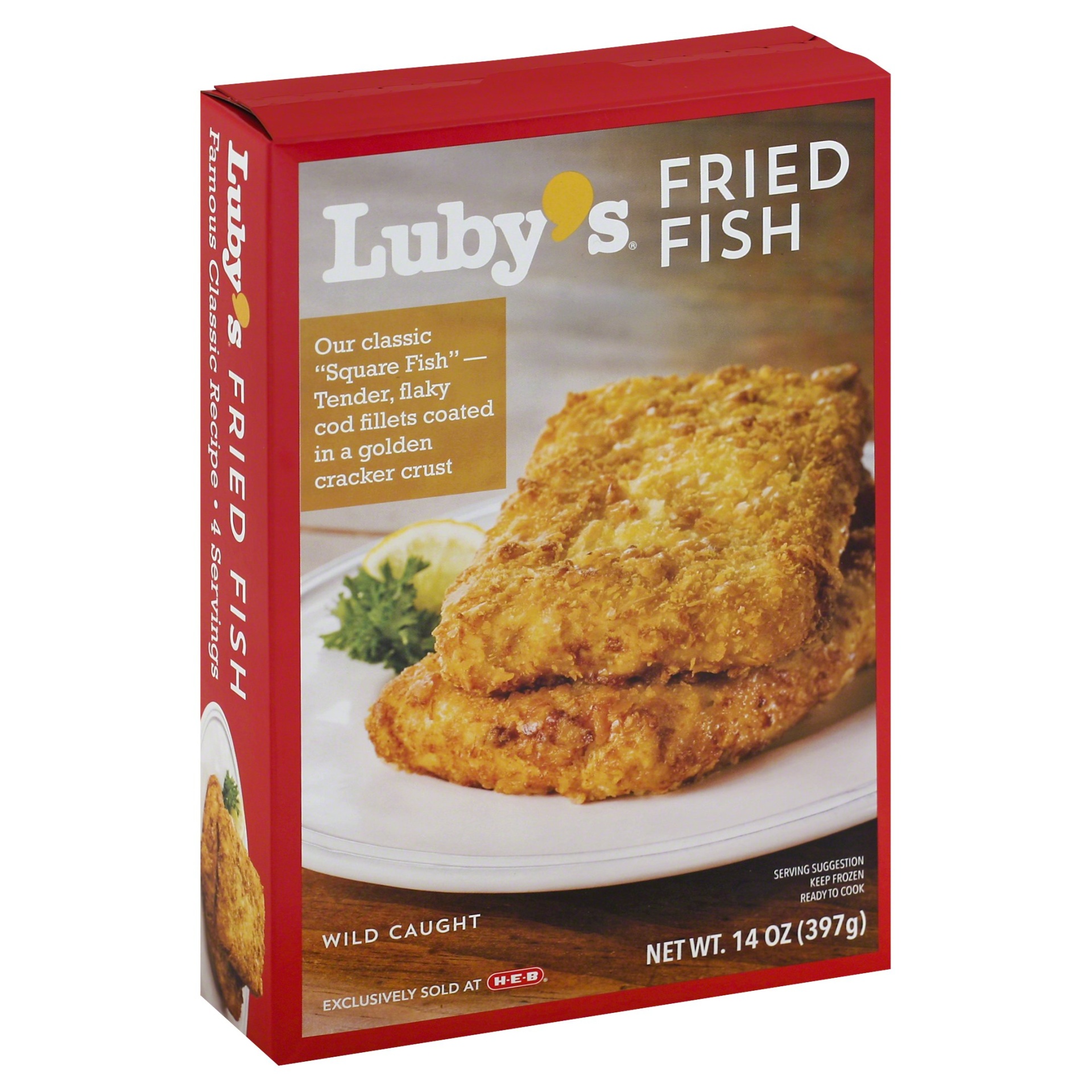slide 1 of 4, Lubys Fried Fish 14 oz, 14 oz