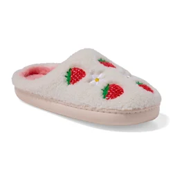 Falls Creek Womens Halley Slipper, White, Small