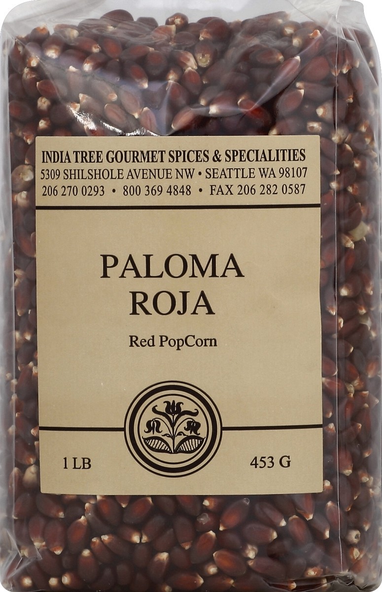 slide 5 of 6, India Tree Popcorn Paloma Roja Red, 16 oz