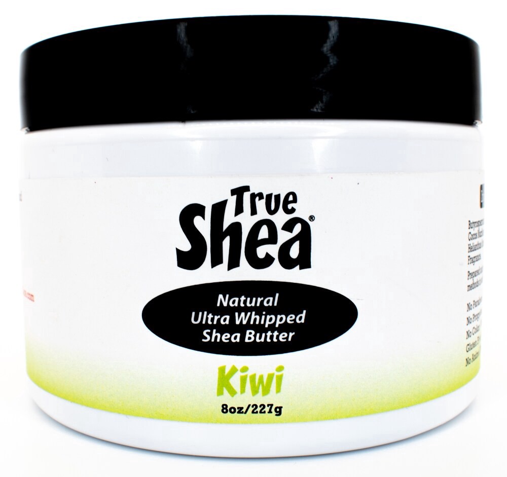 slide 4 of 5, True Shea® All Natural Kiwi Ultra Whipped Shea Butter, 8 oz