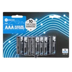 SE Grocers AAA Alkaline Batteries 16 Count