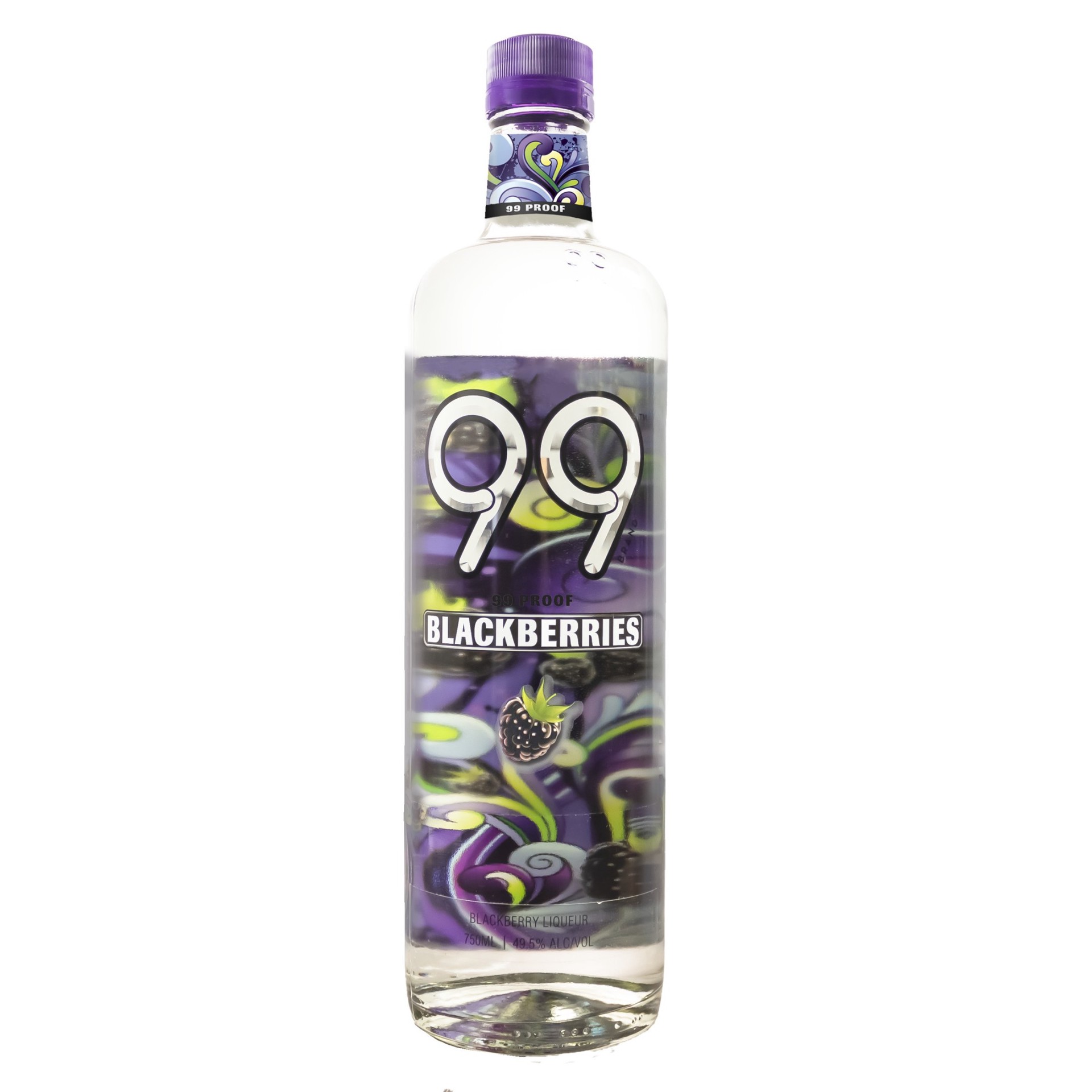 slide 1 of 3, 99 Brand Blackberry Schnapps, 750 ml