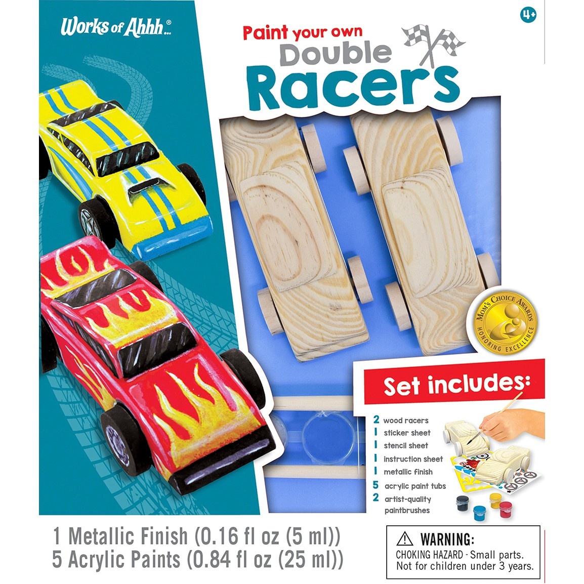 slide 1 of 1, Masterpieces Paint Your Own Double Racers Building Set, 13 ct