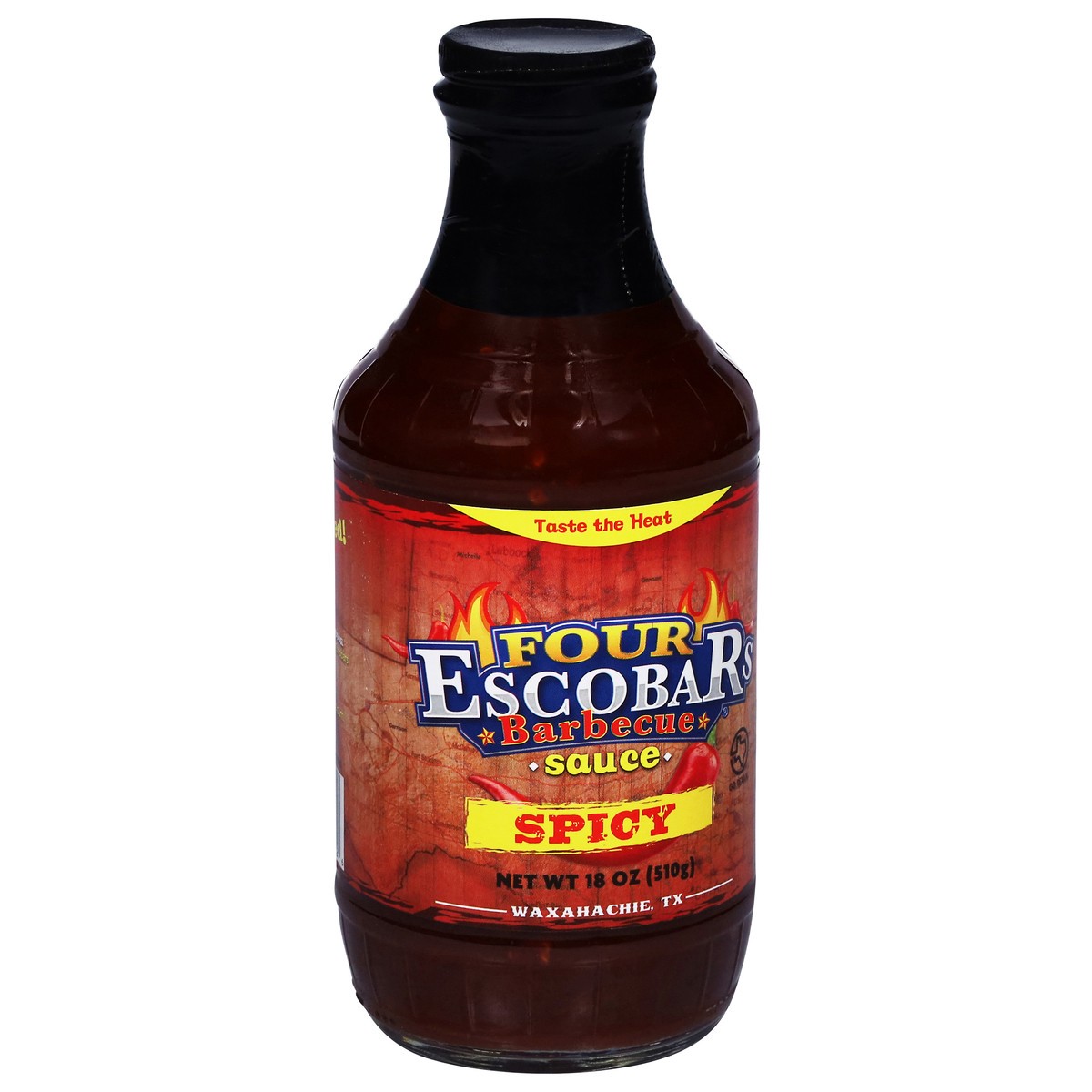 slide 3 of 4, Four Escobars Spicy Barbecue Sauce 18 oz, 18 oz