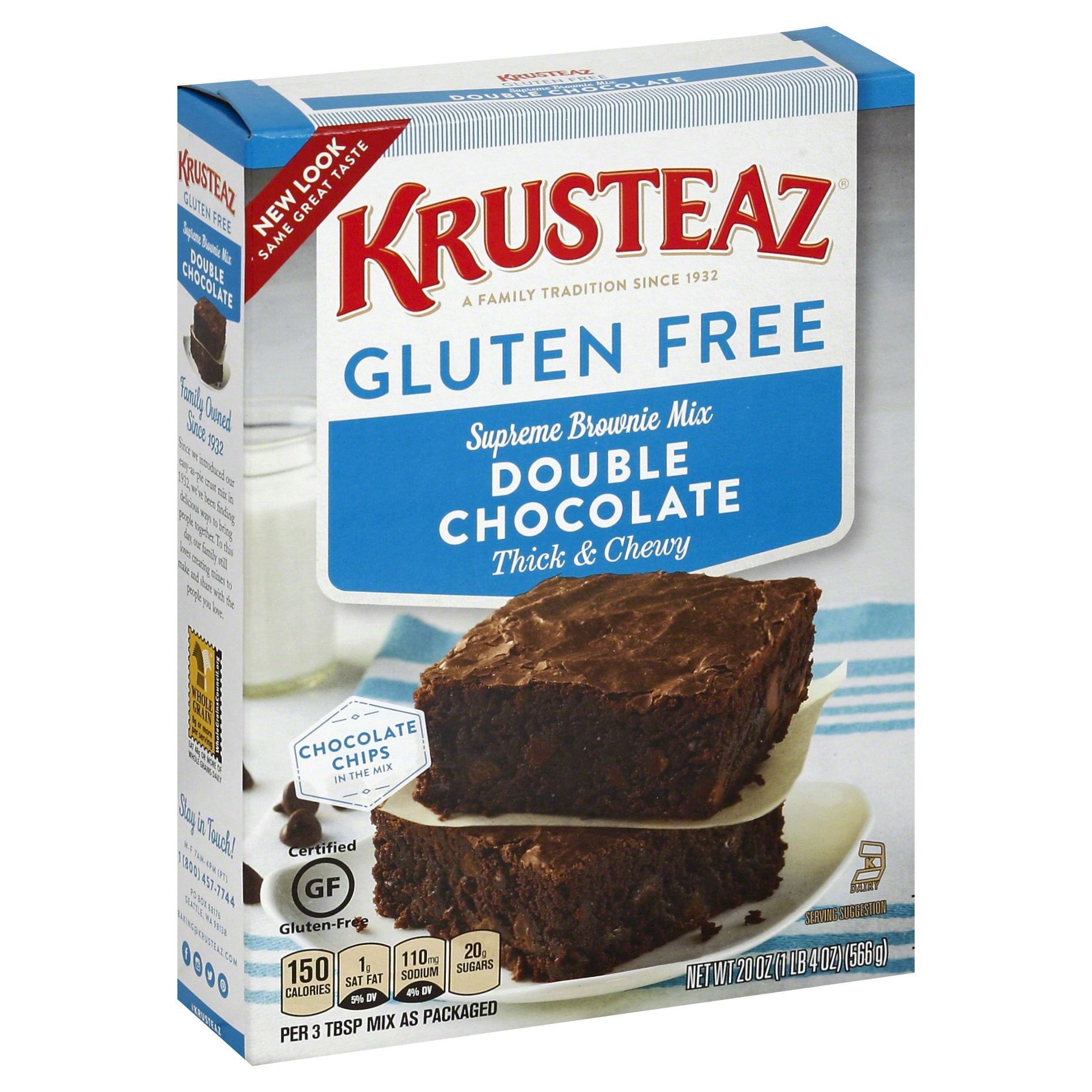 slide 1 of 8, Krusteaz Brownie Mix, 20 oz