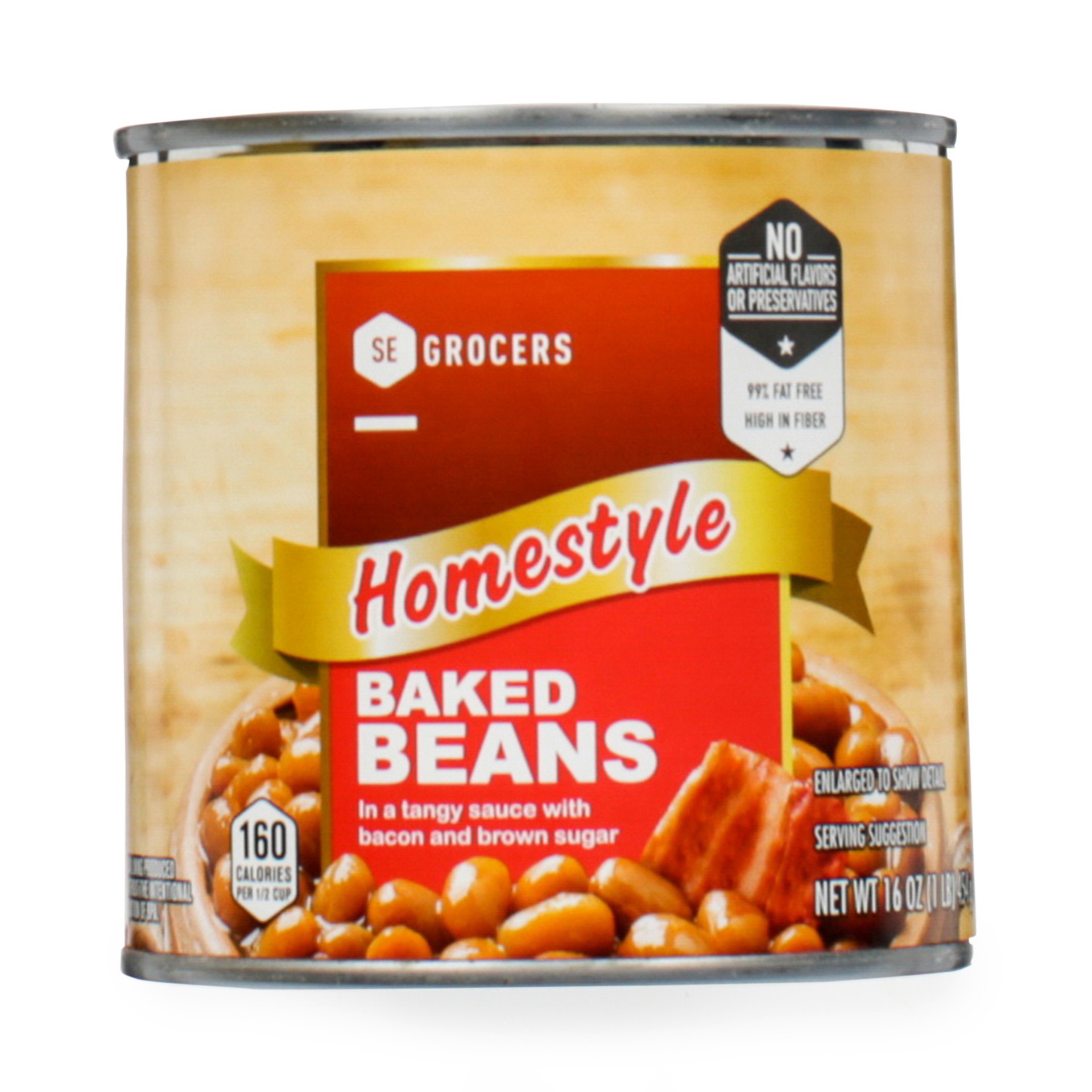 slide 1 of 1, SE Grocers Homestyle Bkd Bean, 16 oz
