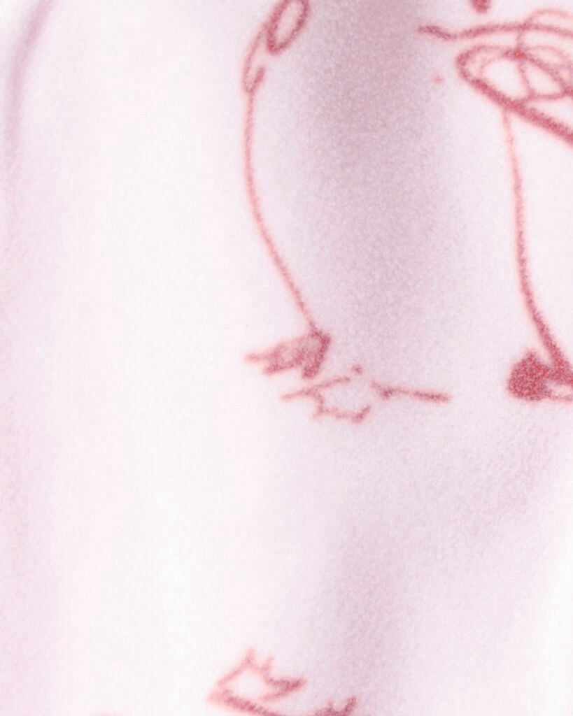 slide 3 of 3, Oshkosh Baby Girl Penguin Cozy Jogger Pant - Pink Pink 24M, 1 ct