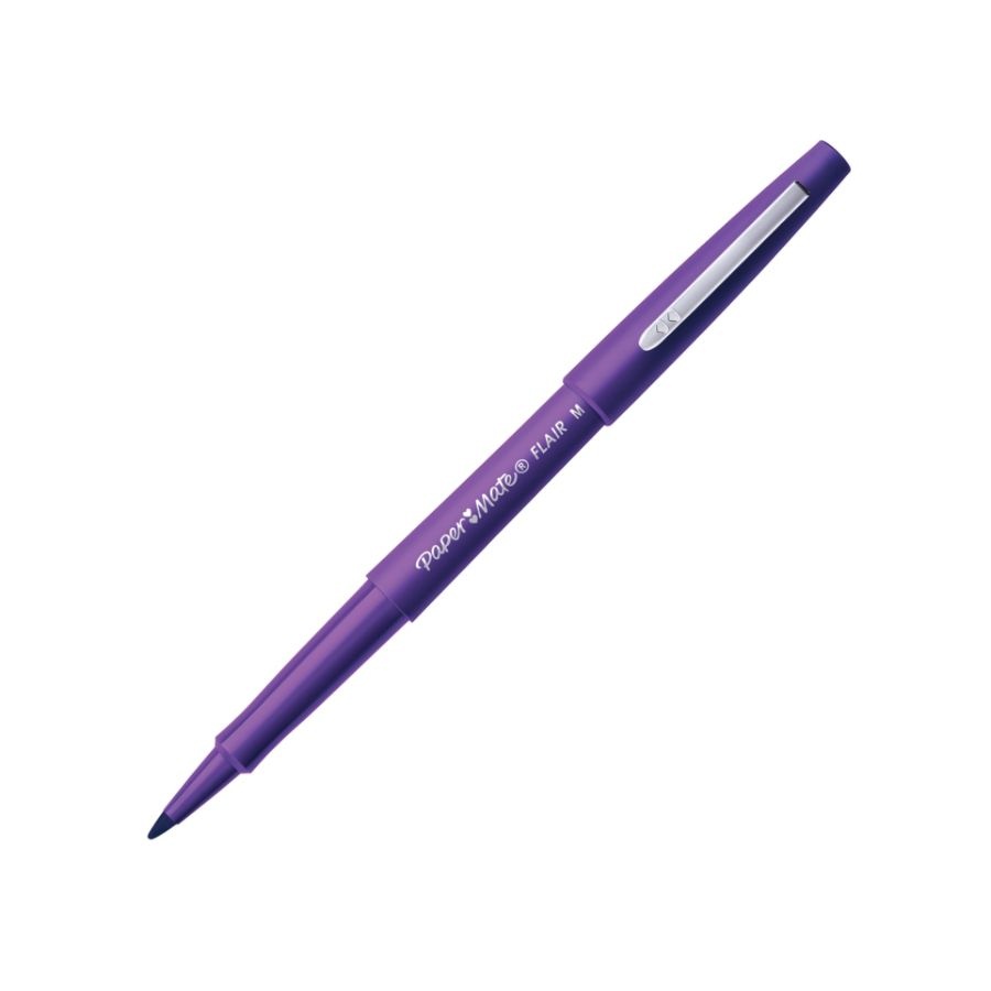 slide 2 of 3, Paper Mate Flair Pen Purple, 12 ct