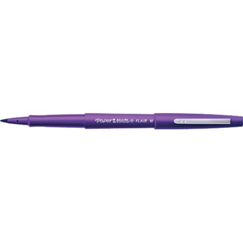 slide 3 of 3, Paper Mate Flair Pen Purple, 12 ct