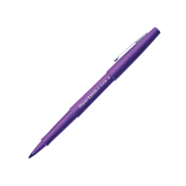 slide 1 of 3, Paper Mate Flair Pen Purple, 12 ct