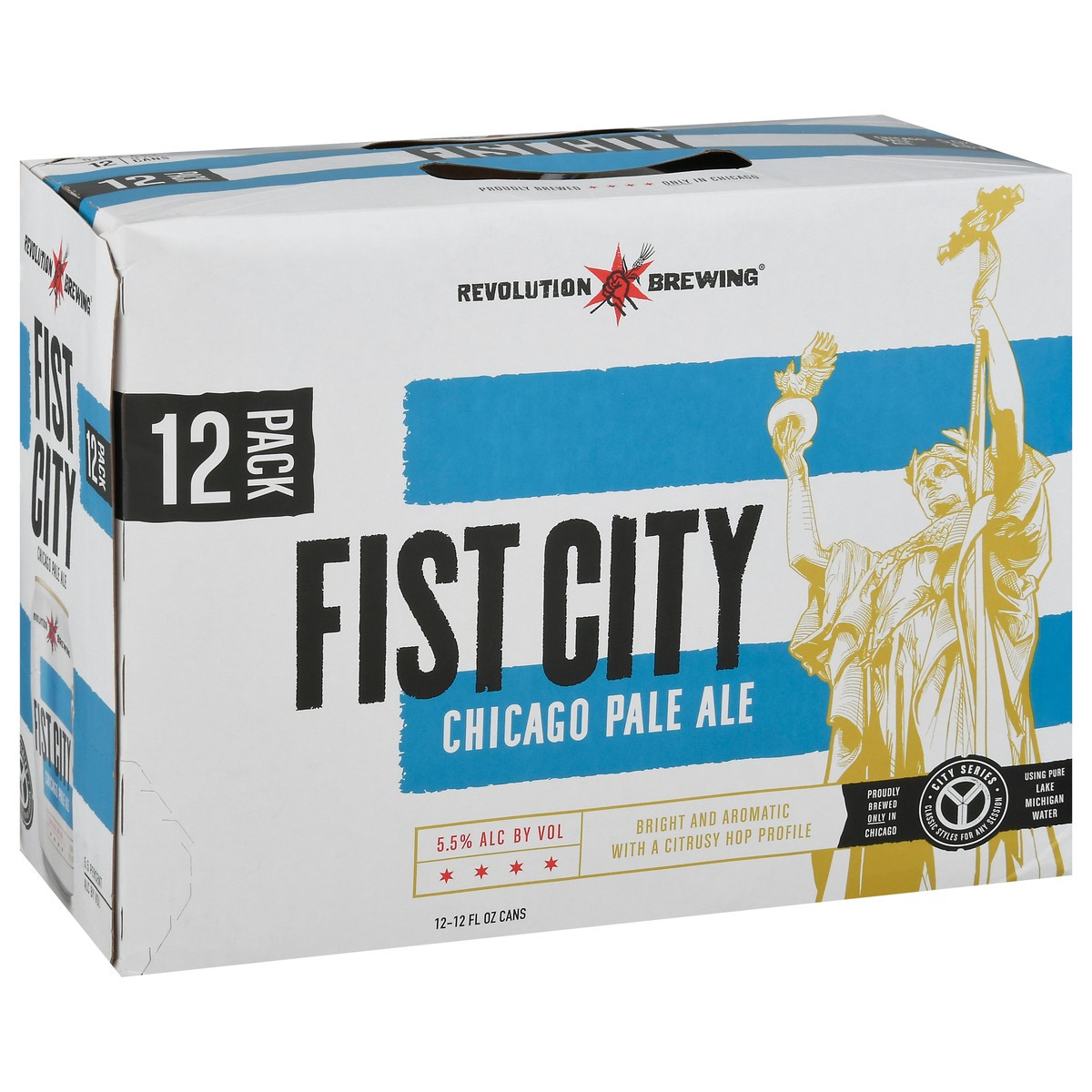 slide 8 of 11, Revolution Brewing Chicago Pale Ale Fist City Beer 12 - 12 fl oz Cans, 12 ct; 12 oz