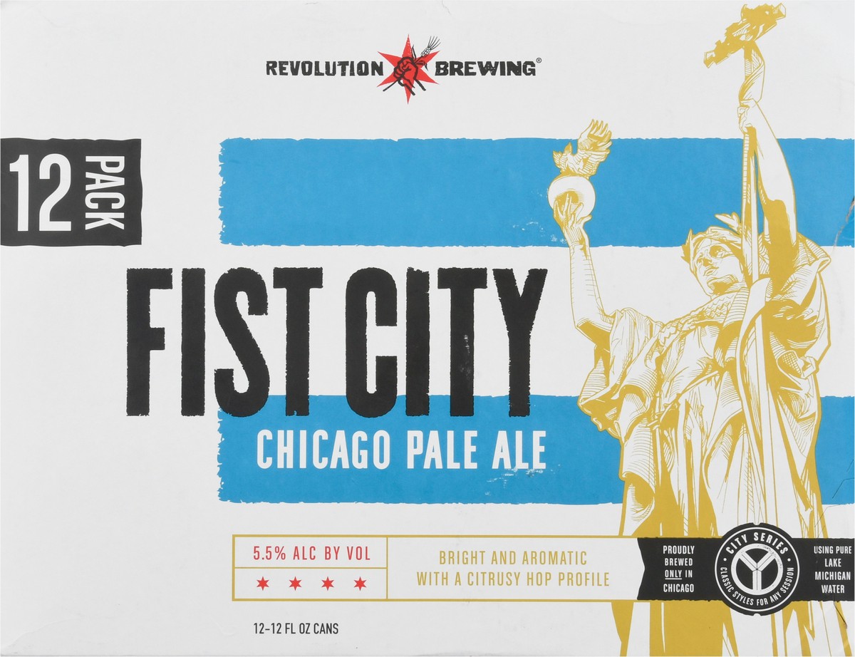 slide 7 of 11, Revolution Brewing Chicago Pale Ale Fist City Beer 12 - 12 fl oz Cans, 12 ct; 12 oz