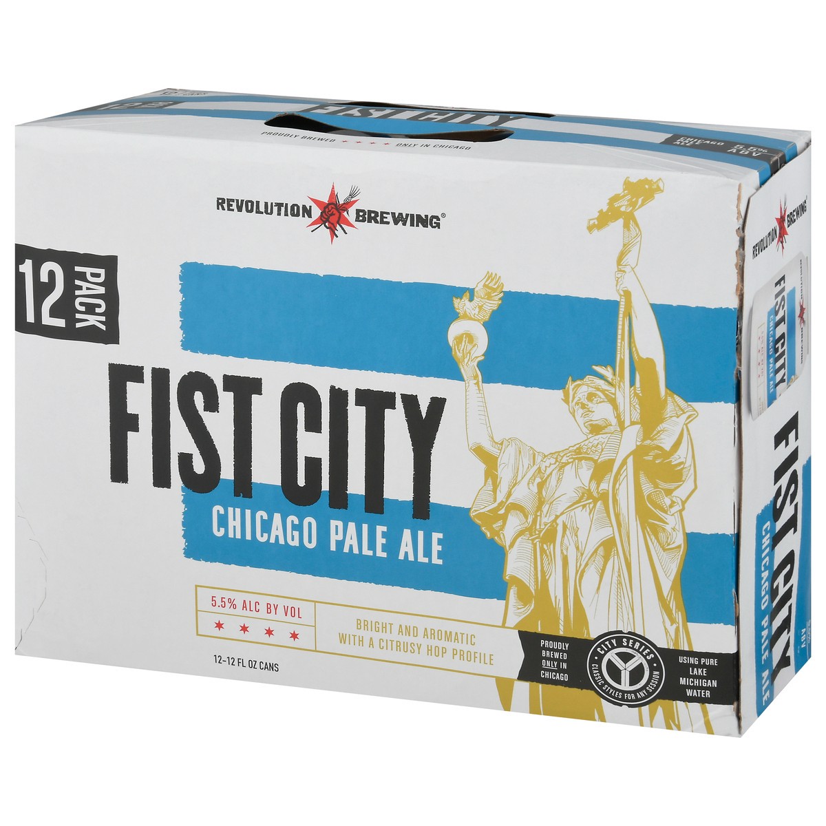 slide 9 of 11, Revolution Brewing Chicago Pale Ale Fist City Beer 12 - 12 fl oz Cans, 12 ct; 12 oz