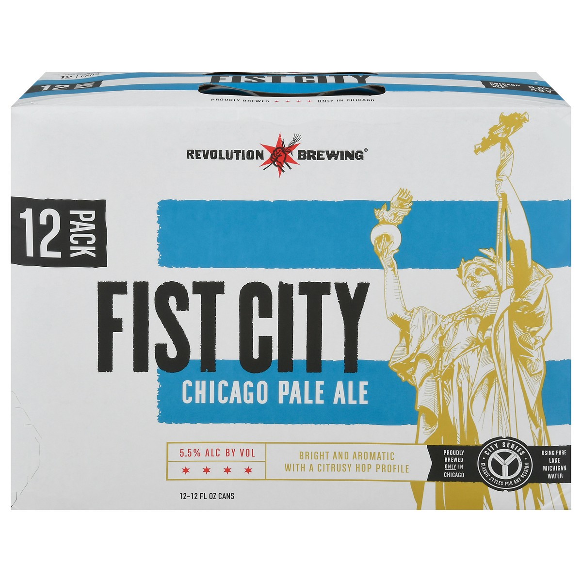 slide 1 of 11, Revolution Brewing Chicago Pale Ale Fist City Beer 12 - 12 fl oz Cans, 12 ct; 12 oz