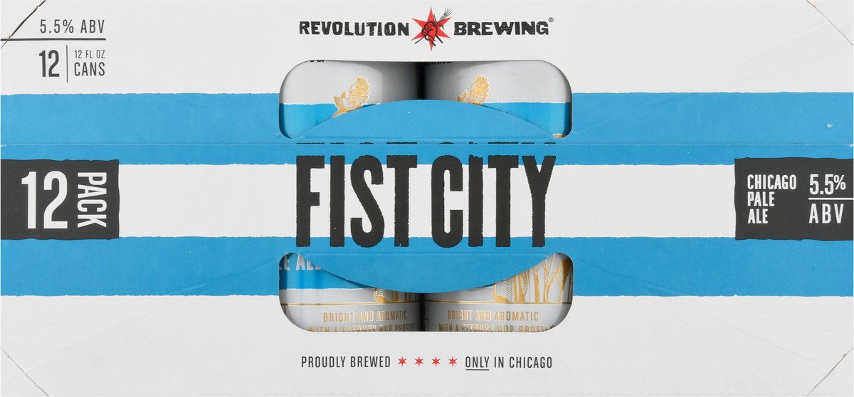 slide 6 of 11, Revolution Brewing Chicago Pale Ale Fist City Beer 12 - 12 fl oz Cans, 12 ct; 12 oz