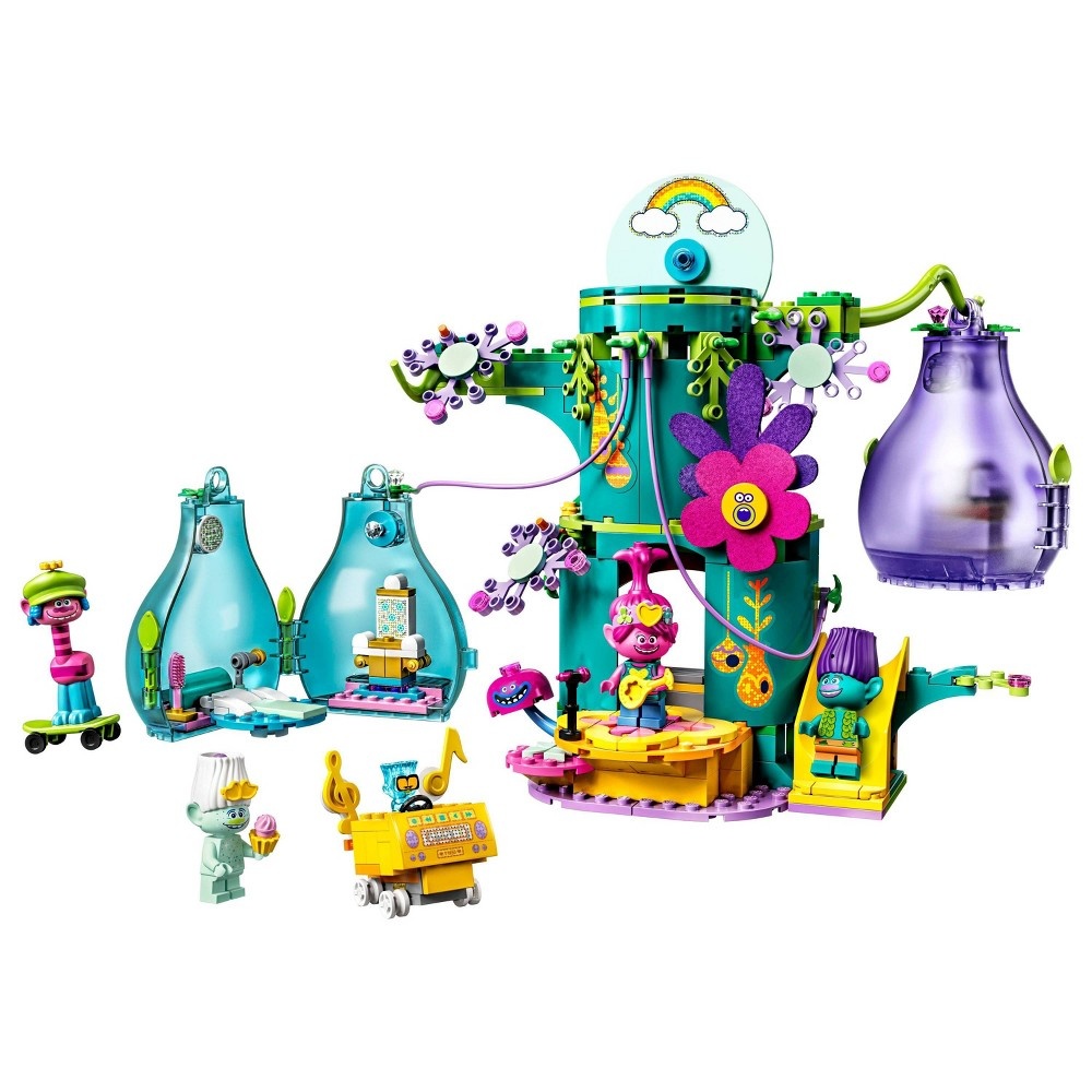 slide 4 of 7, LEGO Trolls World Tour Pop Village Celebration 41255 Tree House Building Kit, 1 ct