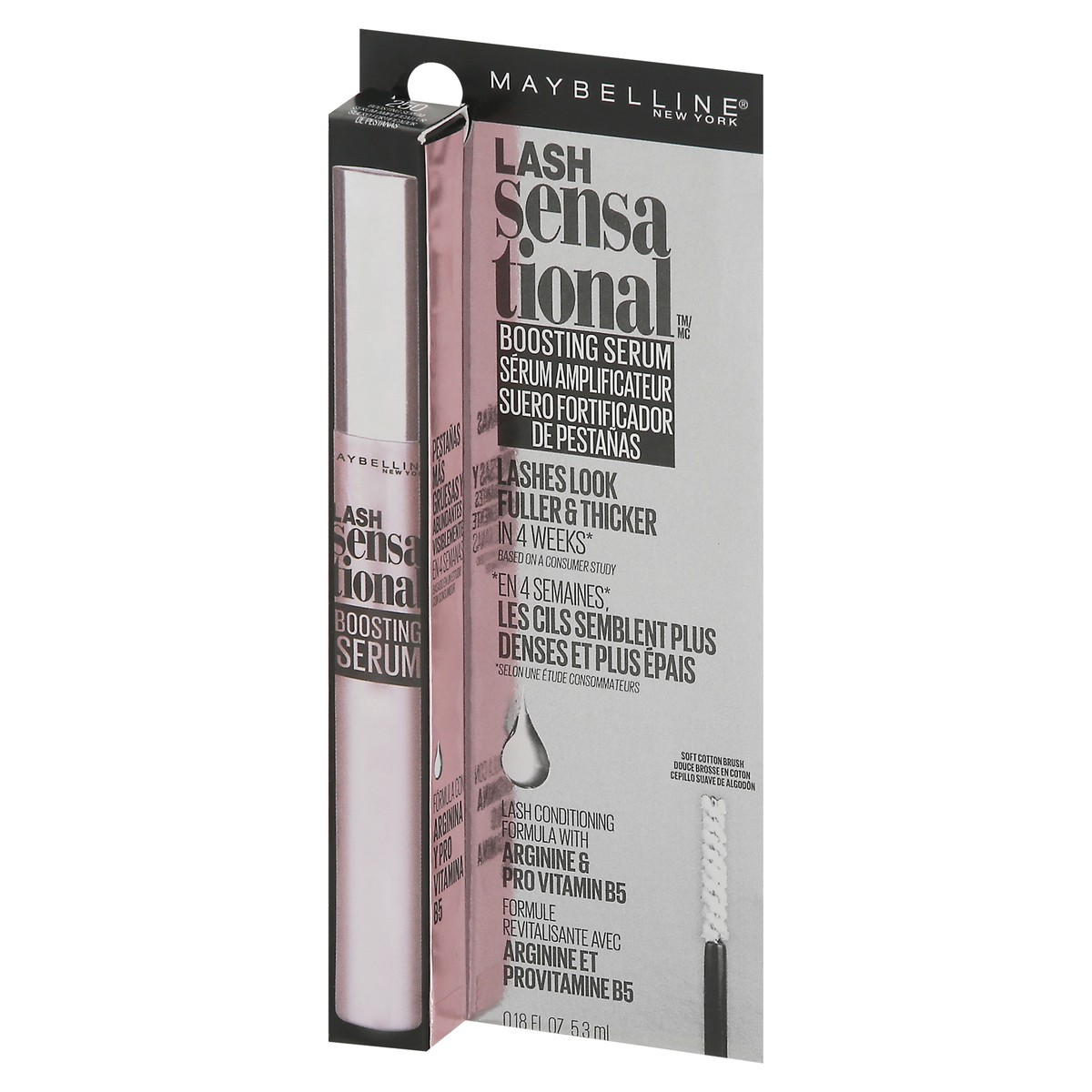 slide 3 of 9, Maybelline Lash Sensational Boosting Eyelash Serum - 0.18 fl oz, 0.18 fl oz