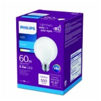 slide 1 of 1, Philips 55Watt 60Watt Medium Base Globe G25 Led Light Bulb Daylight, 1 ct