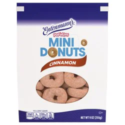 Entenmann's Pop'ettes Cinnamon Mini Donuts, 9 oz Bag