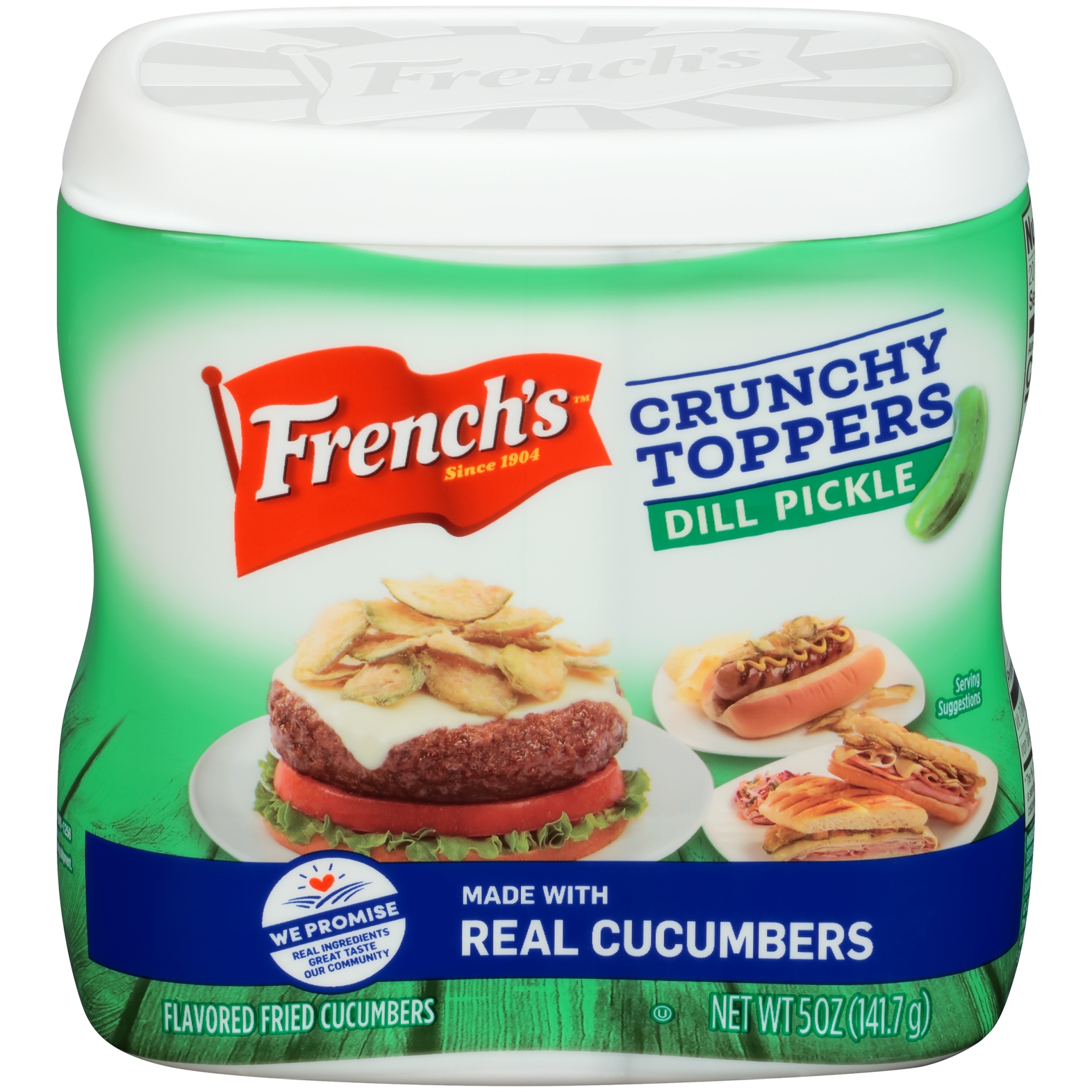 slide 1 of 1, French's Dill Pickle Crunchy Toppers, 5 oz