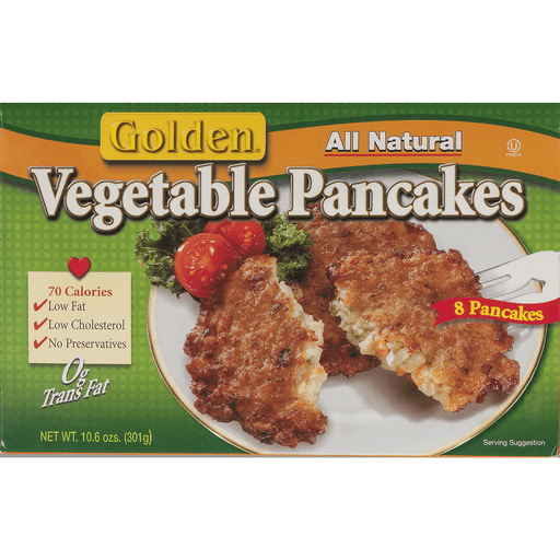 slide 8 of 9, Golden Vegetable Frozen Pancakes, 10.6 oz