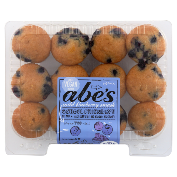 slide 1 of 1, Abe's Vegan Wild Blueberry Muffins, 9.7 oz
