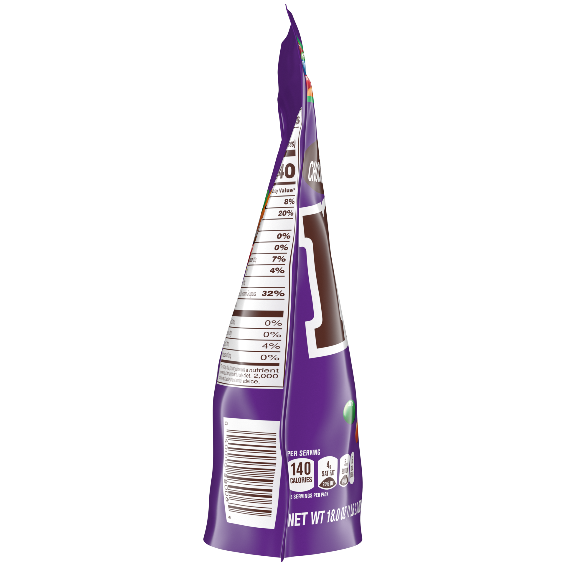 slide 2 of 5, M&M'S Dark Chocolate Candy, Family Size, 18 oz Resealable Bulk Candy Bag, 18 oz