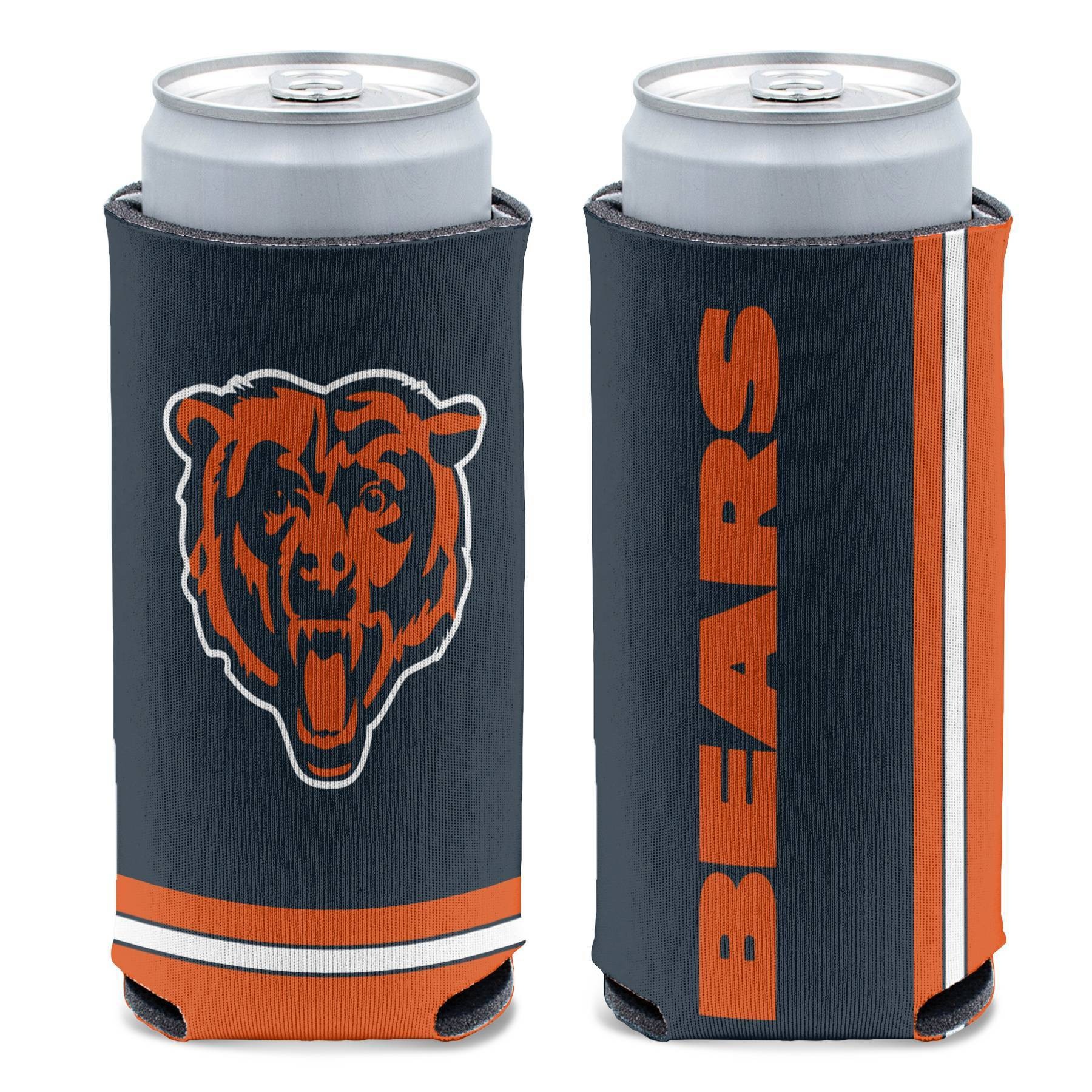 slide 1 of 1, NFL Chicago Bears Slim Can Cooler, 1 ct