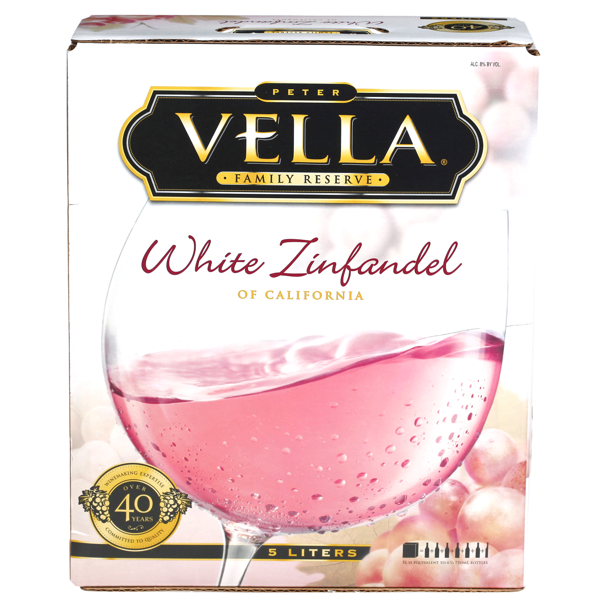 slide 1 of 1, Peter Vella Vineyards White Zinfandel, 5 liter