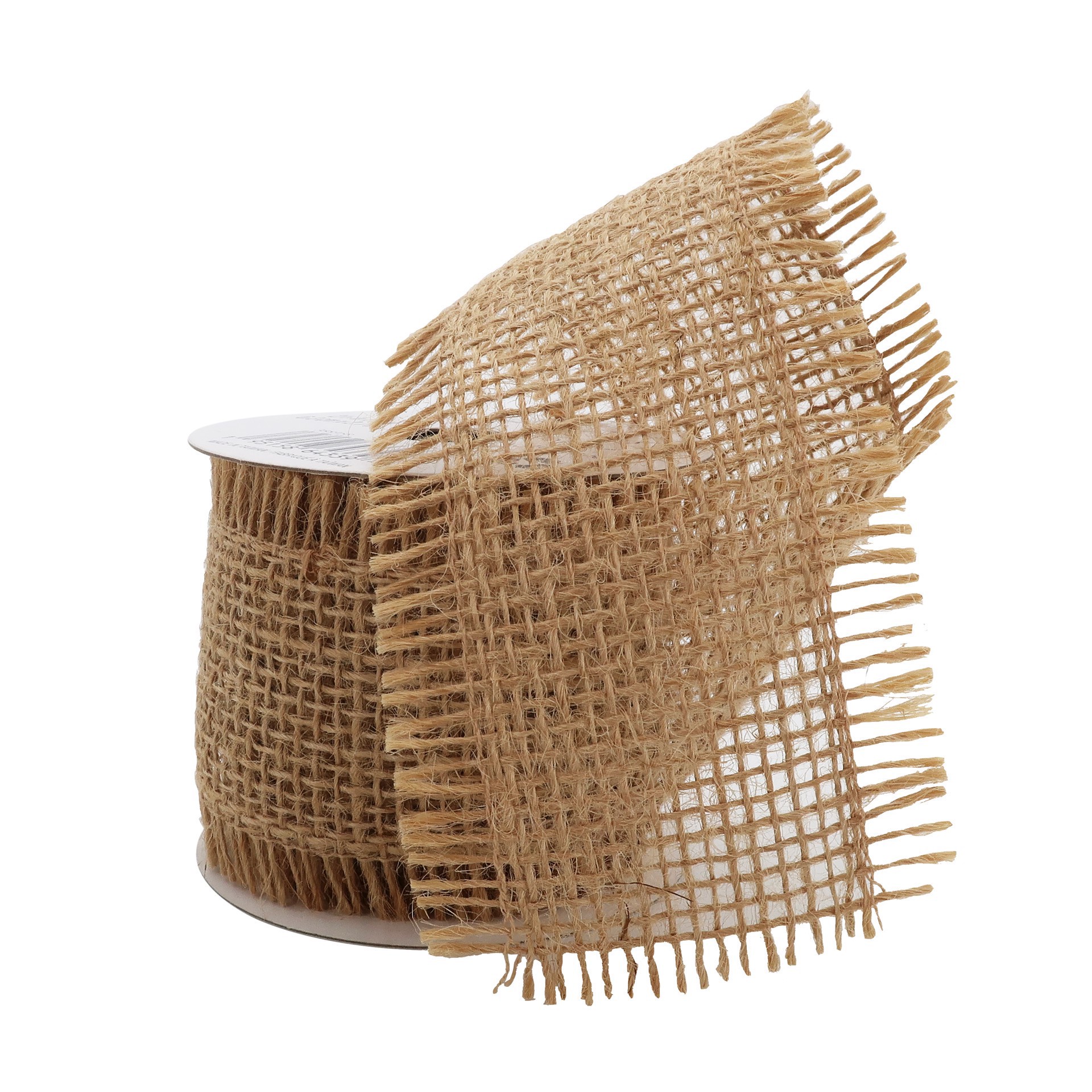 slide 2 of 4, 2.5" X 3yd. Burlap Frayed Wired Ribbon By Celebrate It Classic, 2.5 in x 3 yd