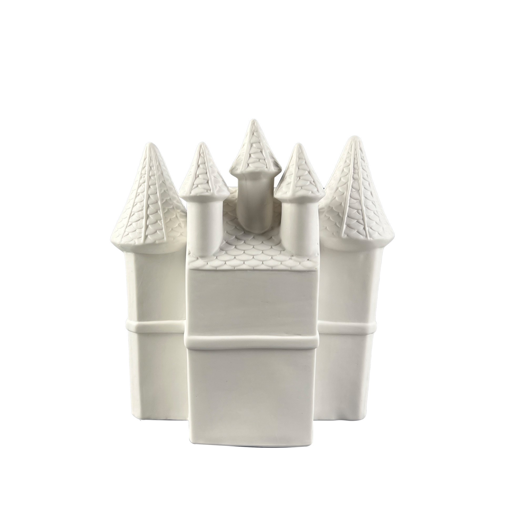 slide 4 of 5, 8.25" Led Diy Ceramic Christmas Castle Decor By Make Market, 7.67 in x 3.26 in x 8.18 in