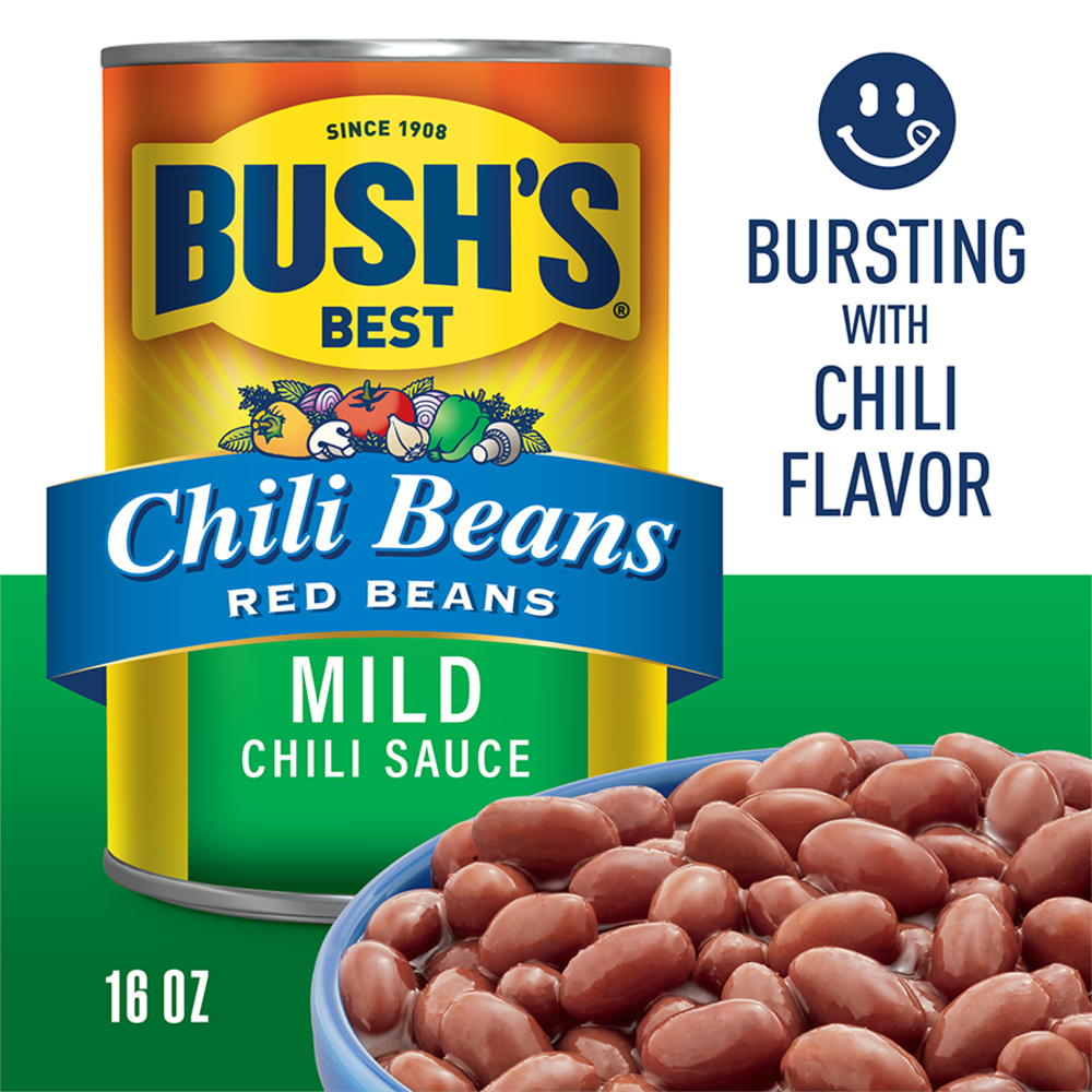 slide 2 of 5, Bush's Best Chili Beans Mild Chili Sauce Red Beans 16 oz, 16 oz