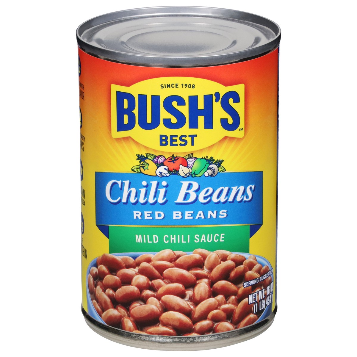 slide 1 of 5, Bush's Best Chili Beans Mild Chili Sauce Red Beans 16 oz, 16 oz