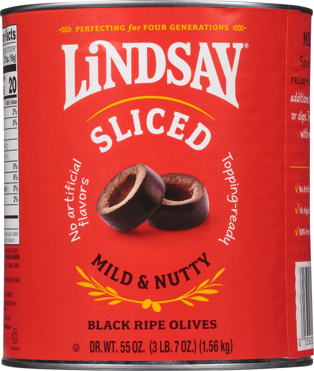 slide 6 of 9, Lindsay Sliced Black Ripe Olives 55 oz, 55 oz