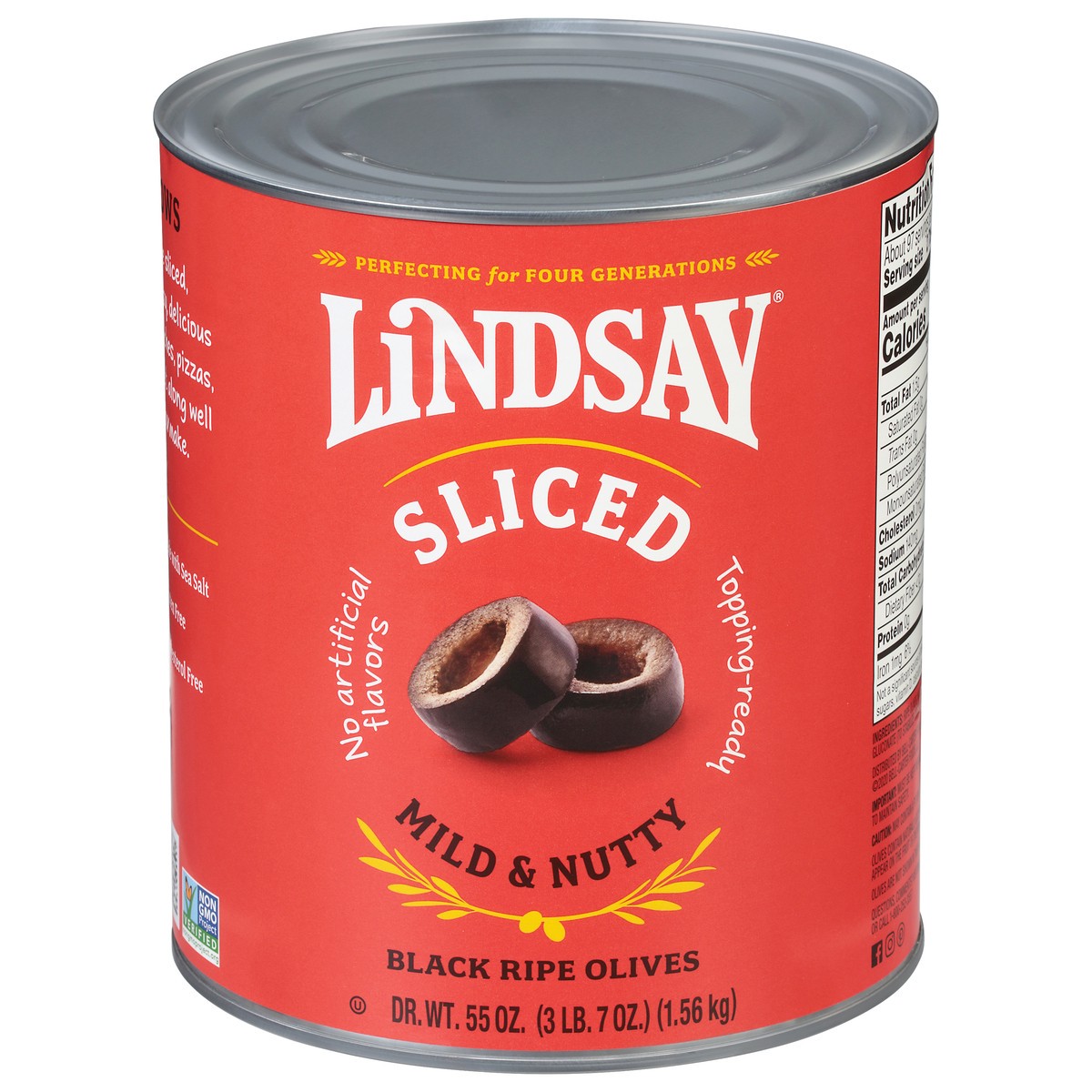 slide 1 of 9, Lindsay Sliced Black Ripe Olives 55 oz, 55 oz