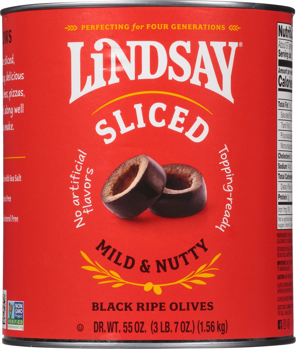 slide 7 of 9, Lindsay Sliced Black Ripe Olives 55 oz, 55 oz