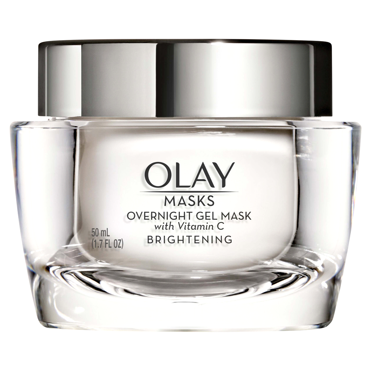 slide 1 of 1, Olay Brightening Overnight Gel Mask, 1.7 oz