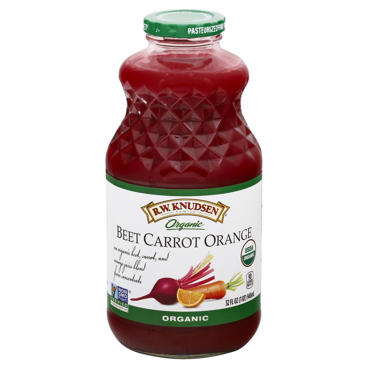 slide 1 of 1, R.W. Knudsen Juice, Organic, Beet Carrot Orange - 32 oz, 32 oz