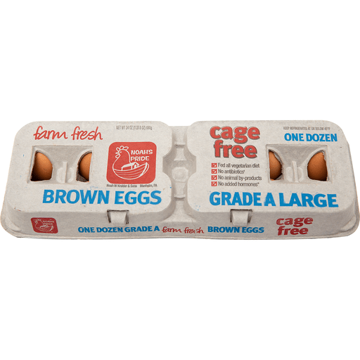 slide 1 of 1, Farm Fresh Large Brown Eggs, 12 ct