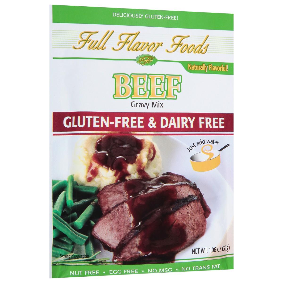 slide 7 of 12, Full Flavor Foods Gluten-Free & Dairy Free Beef Gravy Mix 1.06 oz, 1.06 oz