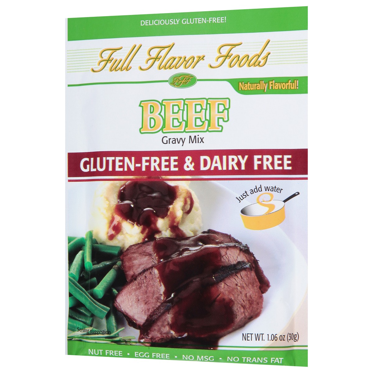 slide 3 of 12, Full Flavor Foods Gluten-Free & Dairy Free Beef Gravy Mix 1.06 oz, 1.06 oz